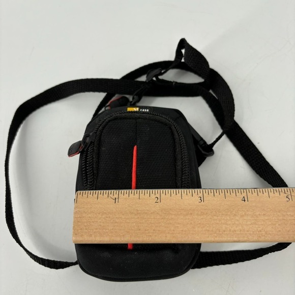 Case Logic Compact Digital Camera Case Crossbody Strap Storage Zip Pocket Black - Picture 7 of 7